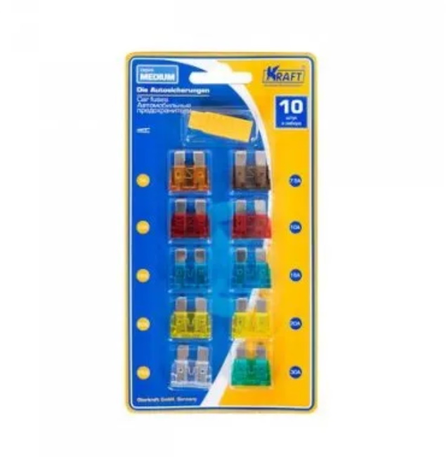 Автомобильные предохранители Kraft "Стандарт" , фото