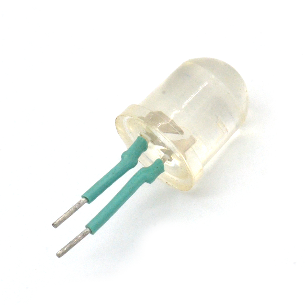 КИПД35А1-Л Светодиод выводной зеленый Ø 10mm 2,4V(Вольт) 20mA(Миллиампер) 50mCd(Милликандел) 30градусов, АДБК.432220.311 ТУ, фото