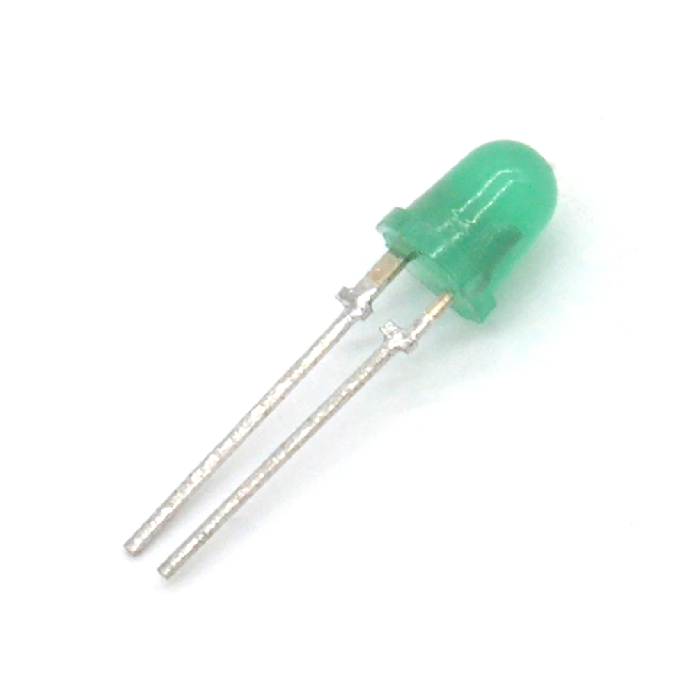 АЛ307ВМ Светодиод выводной зеленый Ø 5mm 2,4V(Вольт) 20mA(Миллиампер) 0,4mCd(Милликандел) 50градусов, aAO.336.076ТУ, 2023, фото