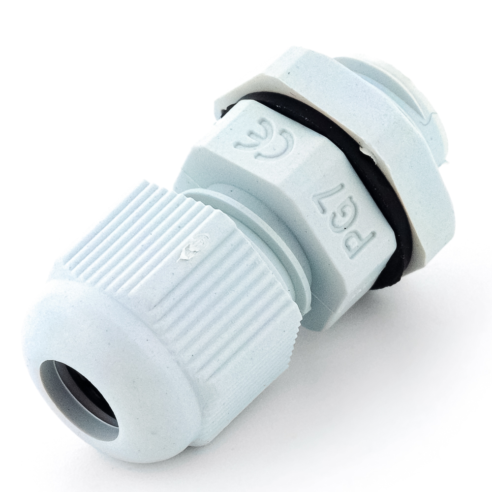 PG7 3,5-6 mm Кабельный ввод(гермоввод), сальник серый., фото