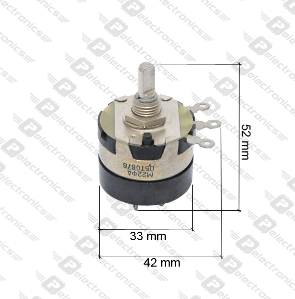 СП3-30м 0,5W(Ватт) 220kΩ(кОм)±30%-А, ВС3-25 прямая лыска Резистор переменный (потенциометр), фото