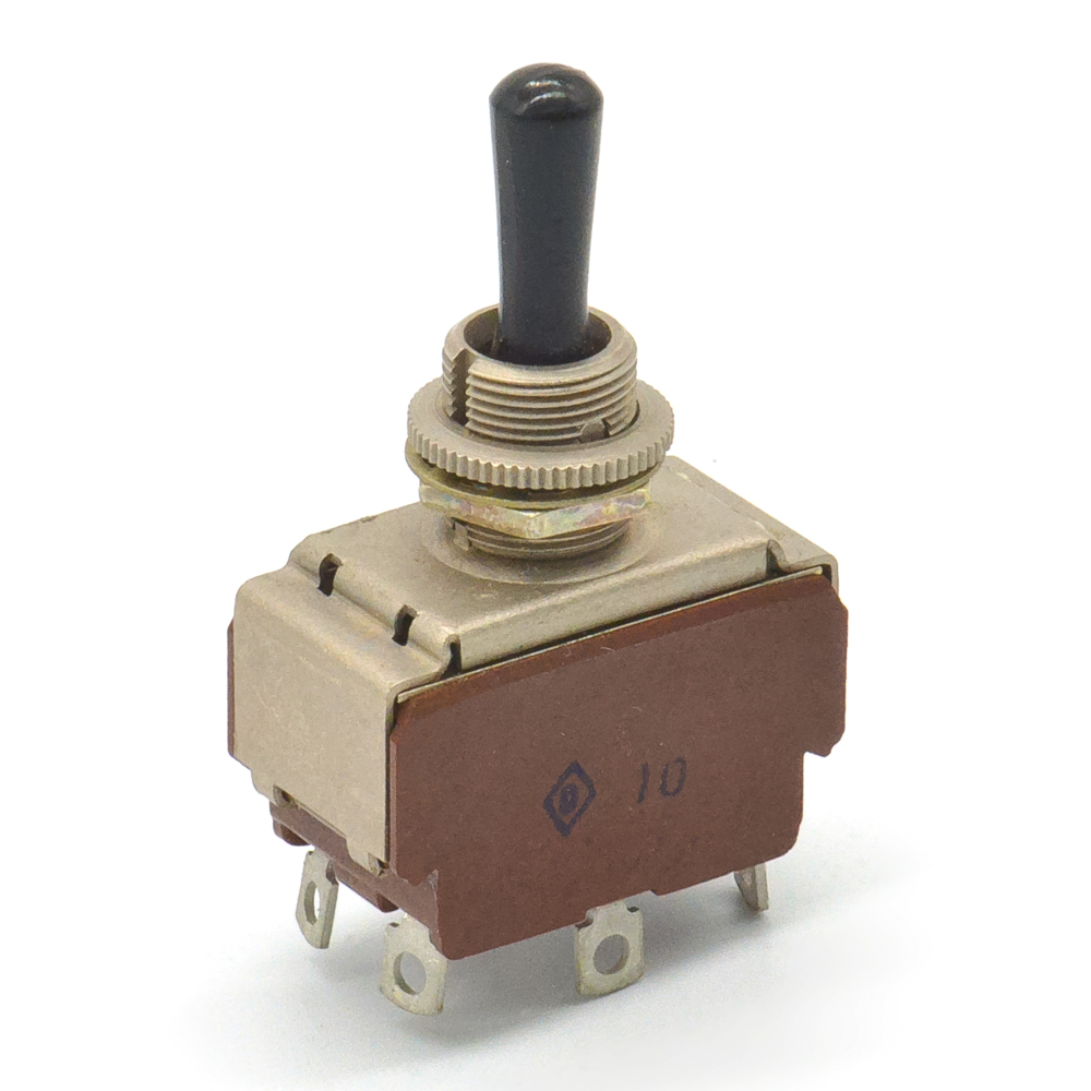 П2Т-15 on-off-(on), 6A(Ампер) 250V(Вольт) Тумблер двухполюсный, пайка, ВТ0.360.002ТУ, фото