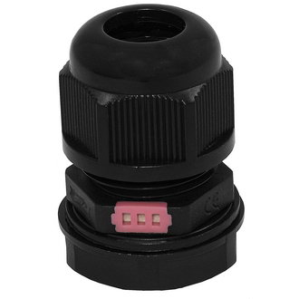 PG9 4-8 mm Кабельный ввод(гермоввод) с вентиляцией, сальник черный, фото