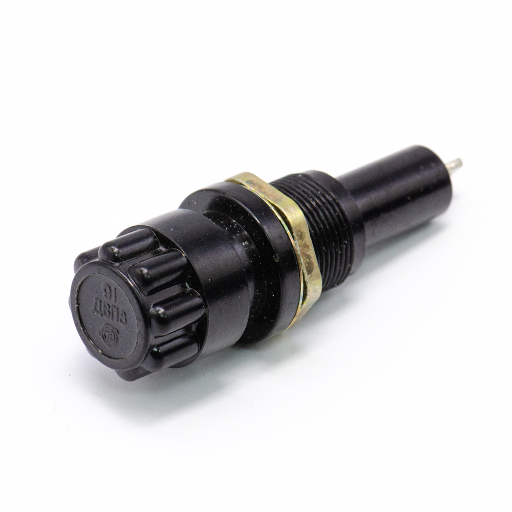 ДВП8 Держатель вставки плавкой (предохранителя) 8х50mm, на панель, аминопласт, га0.481.021ТУ, фото