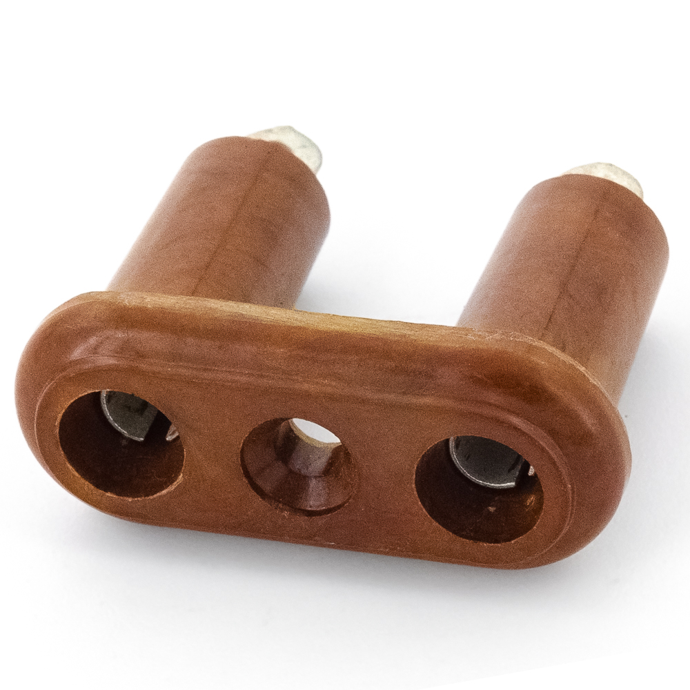 РД1 Розетка двухполюсная коричневая, Сейм, фото