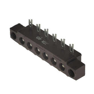 3ПС15-6 6 контактов, шаг 10mm, 5A(Ампер) 600V(Вольт) Плата соединительная, карболит ГОСТ 28821-90., фото