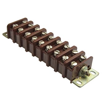 3ПС19-18 18 контактов, шаг 9,5mm, 10A(Ампер) 600V(Вольт) Плата соединительная, карболит ГОСТ 28821-90, фото