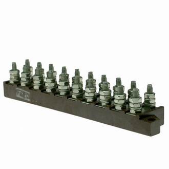 3ПС21-10 10 пар, 2 ряда, 20 контактов, шаг 13mm, 20A(Ампер) 600V(Вольт) Плата соединительная, карболит ГОСТ 28821-90, фото