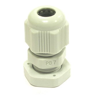 PG7 3-6,5 mm Кабельный ввод(гермоввод), сальник серый,, фото