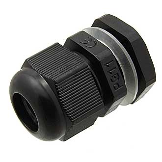 PG11 5-10 mm Кабельный ввод(гермоввод), сальник черный., фото