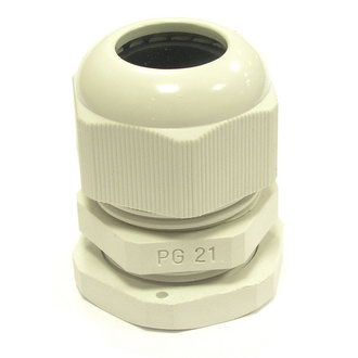 PG21 13-18 mm Кабельный ввод(гермоввод), сальник серый, фото