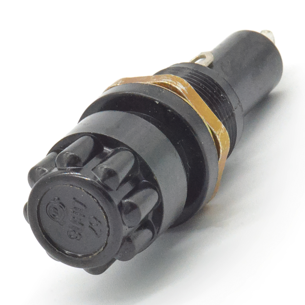 ДВП8 Держатель вставки плавкой (предохранителя) 8х50mm, на панель, аминопласт., фото