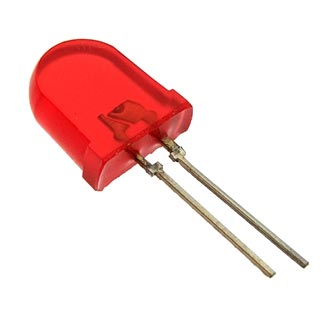 КИПД36А2-К Светодиод выводной красный Ø 10mm 2V(Вольт) 20mA(Миллиампер) 12mCd(Милликандел) 20градусов, фото