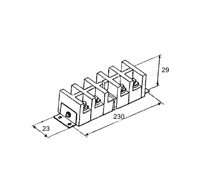 БЗН19-2931208-63А-10 Блок зажимов наборный, фото
