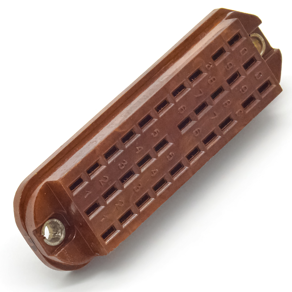 РП14-30-В Розетка, карболит (вар.2) 1986г, фото