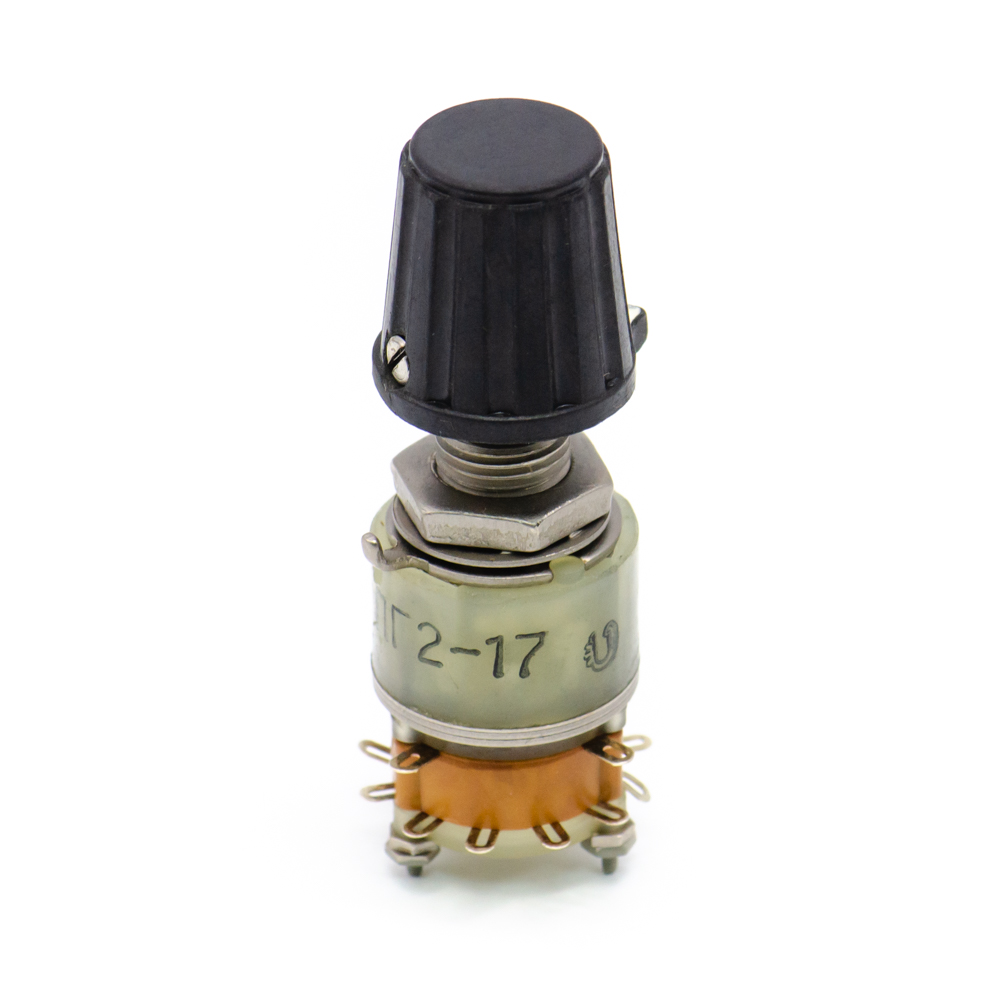 ПГ2-17-3П4Н ВР 3 положения 4 направления 0,5A(Ампер) 130V(Вольт) вал ВС-3 (сплошной с прямой лыской) Переключатель галетный, АУБК.642110.004 ТУ , фото