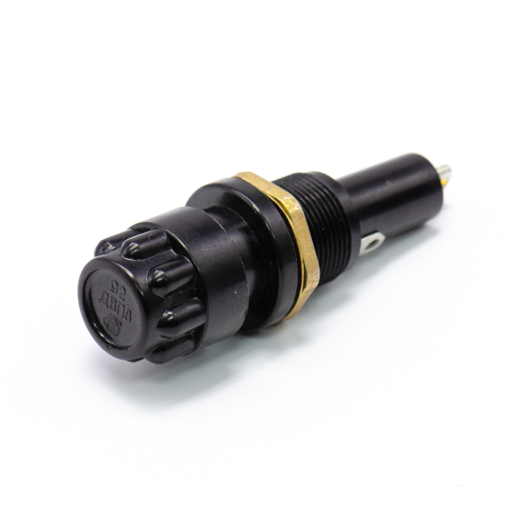 ДВП8 Держатель вставки плавкой (предохранителя) 8х50mm, на панель, аминопласт, га0.481.021ТУ., фото