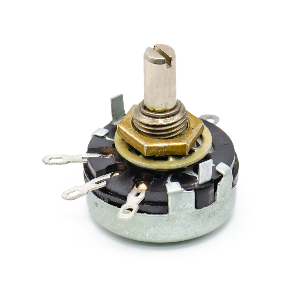 СП-1(I) 0,5W(Ватт) 33kΩ(кОм)±20%-B, ВС2-20 сплошной с шлицем Резистор переменный (потенциометр), фото