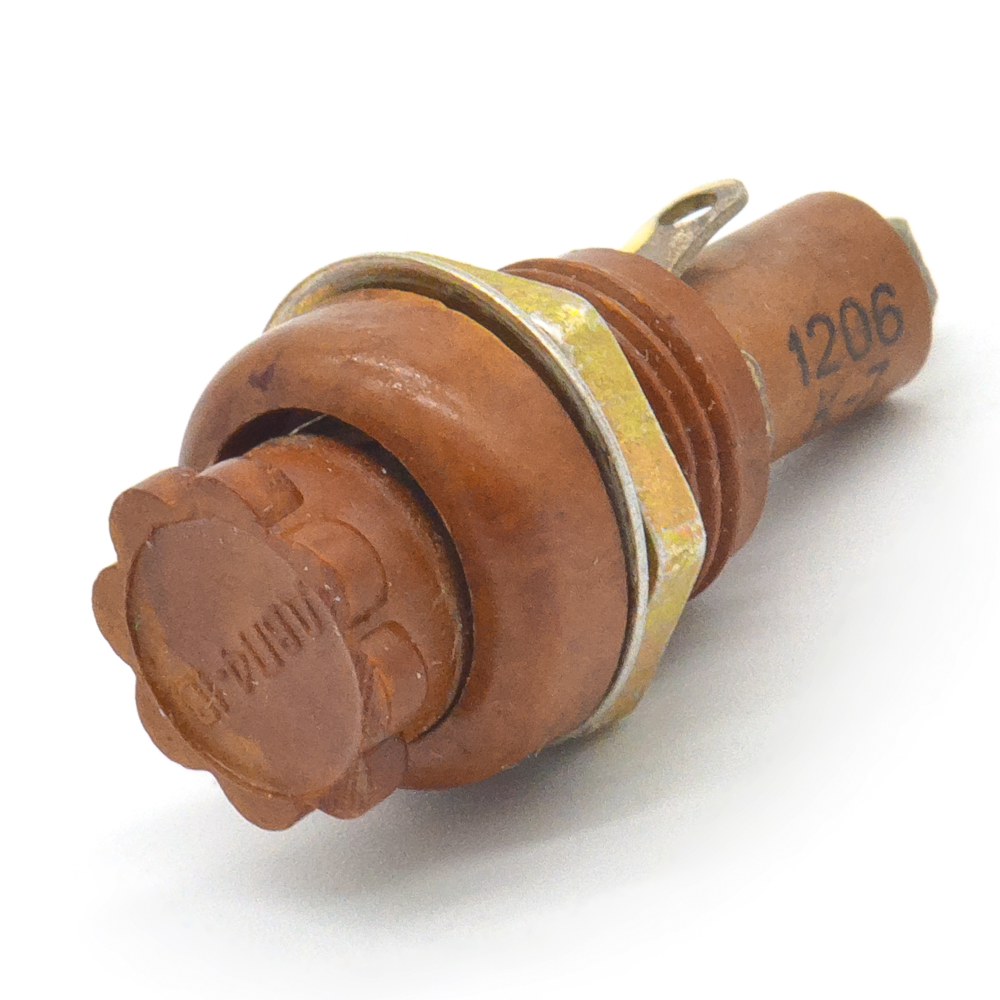 ДВП4-1В Держатель вставки плавкой (предохранителя) 4х15mm, на панель, карболит, 2006 г., фото