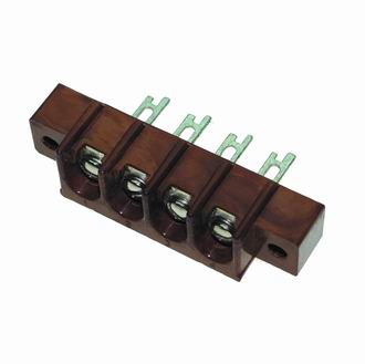 4ПС16-4 4 контакта, шаг 10mm, 6A(Ампер) 600V(Вольт) Плата соединительная, карболит ГОСТ 28821-90, фото