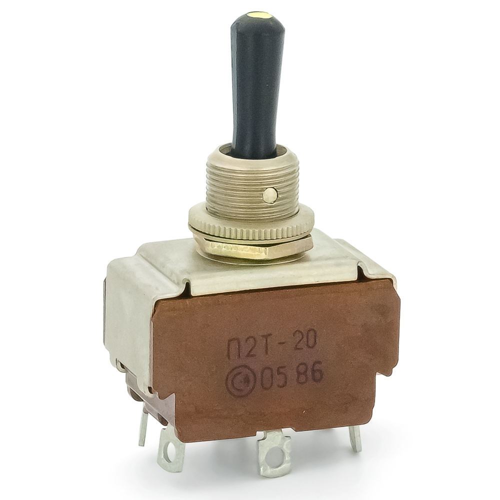 П2Т-8 on-off-on, 6A(Ампер) 250V(Вольт) Тумблер двухполюсный, пайка, ВТ0.360.002ТУ, фото