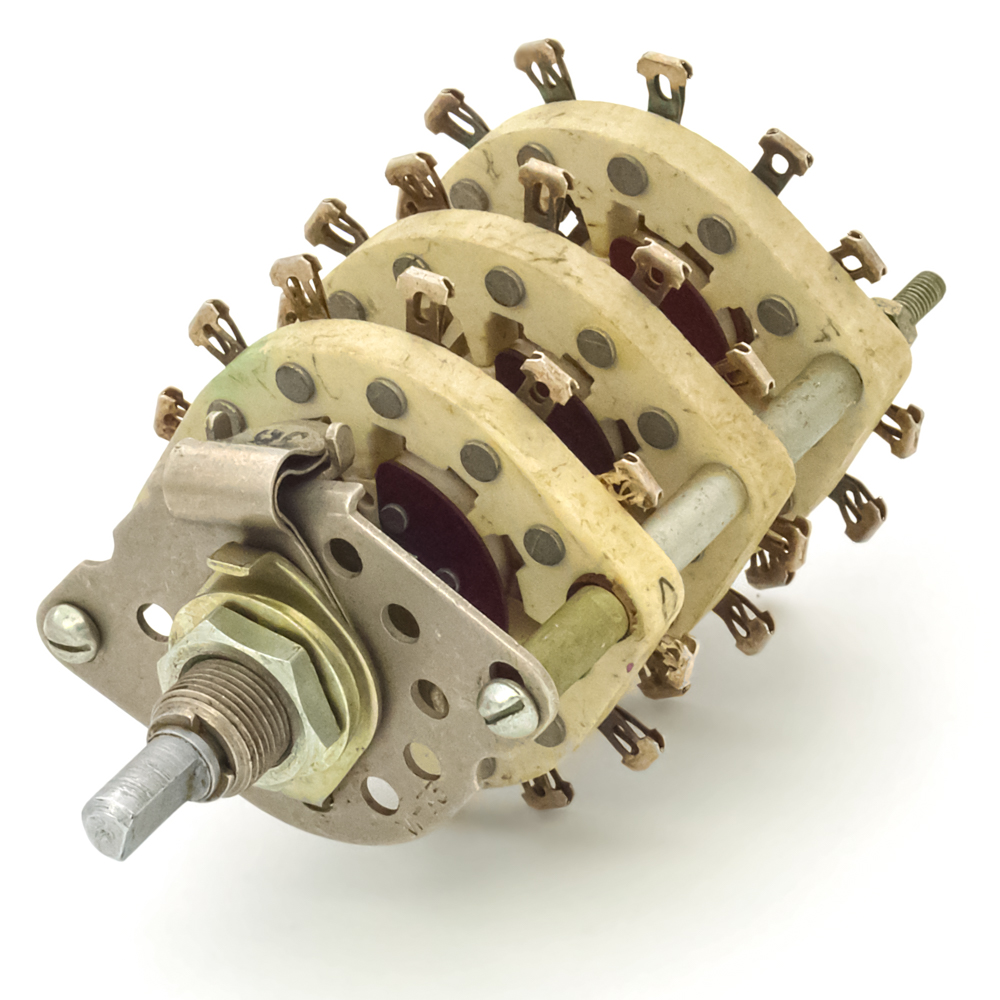 ПГК-5П6Н-К13 5 положений 6 направлений 3A(Ампер) 350V(Вольт) вал ВС-3 (сплошной с прямой лыской) Переключатель галетный, УС0.360.059ТУ , фото