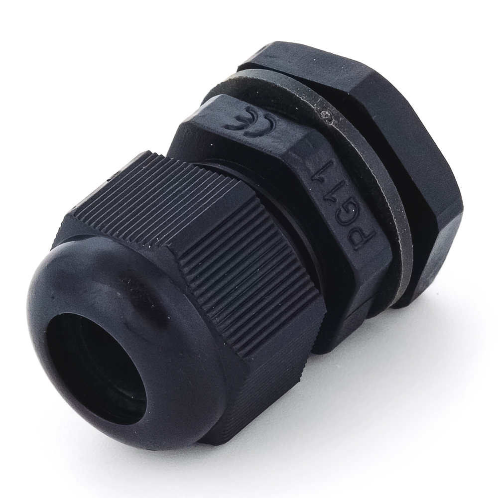 PG11 5-10 mm Кабельный ввод(гермоввод), сальник черный,, фото