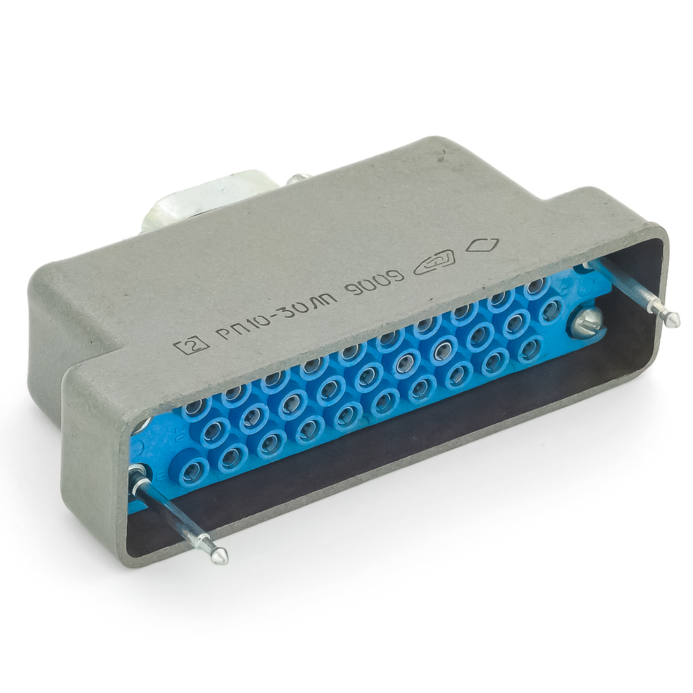 РП10-30ЛП-П-О Розетка с ловителем, прямой кожух, пластмасса, фото