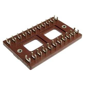 3ПМ25-11 11 пар, 2 ряда, 22 контакта, шаг 7mm, 5A(Ампер) 1000V(Вольт) Плата монтажная, карболит ГОСТ 28821-90, фото