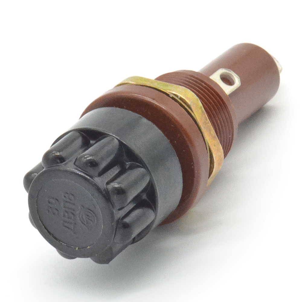 ДВП8 Держатель вставки плавкой (предохранителя) 8х50mm, на панель, карболит.., фото