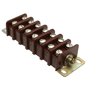 3ПС19-14 14 контактов, шаг 9,5mm, 10A(Ампер) 600V(Вольт) Плата соединительная, карболит ГОСТ 28821-90, фото