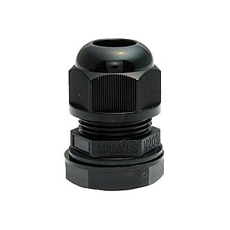MGB20M-12B-ST 6-12,5 mm Кабельный ввод(гермоввод), сальник черный, фото