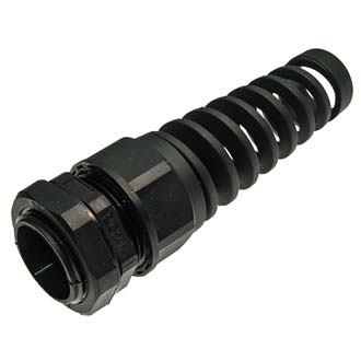 PGA21-P-16B 12-16 mm Кабельный ввод(гермоввод) спиральный черный, фото