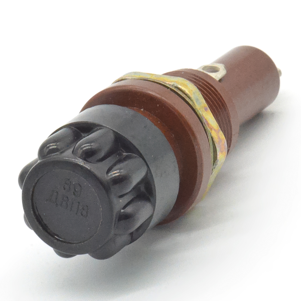 ДВП8 Держатель вставки плавкой (предохранителя) 8х50mm, на панель, карболит,, фото