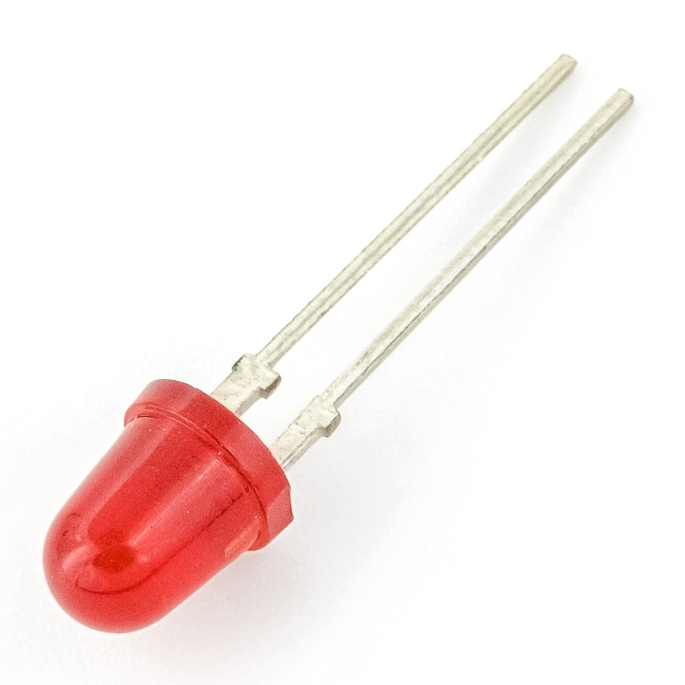 АЛ307БМ Светодиод выводной красный Ø 5mm 2V(Вольт) 10mA(Миллиампер) 0,9mCd(Милликандел) 50градусов, aAO.336.076ТУ, фото