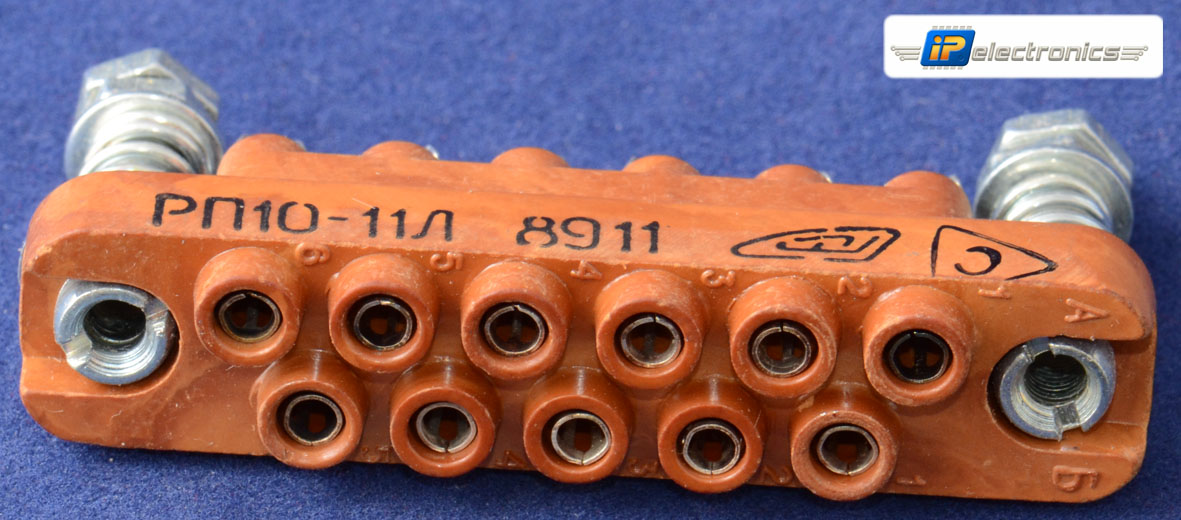 РП10-11Л Розетка с ловителем, карболит, фото