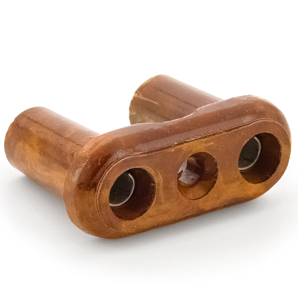 РД1 Розетка двухполюсная коричневая, "1", фото