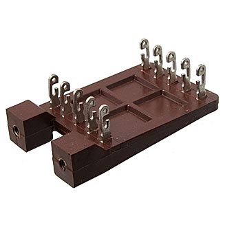 3ПМ22-5 5 пар, 2 ряда, 10 контакта, шаг 7mm, 5A(Ампер) 1000V(Вольт) Плата монтажная, карболит ГОСТ 28821-90, фото