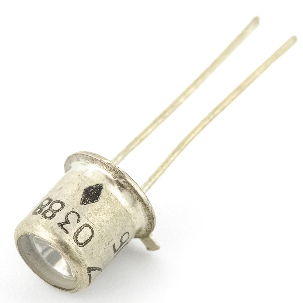 3Л360Б Светодиод выводной зеленый Ø 5mm 1,7V(Вольт) 10mA(Миллиампер) 0,6mCd(Милликандел) 8градусов, аА0.339.258ТУ, фото